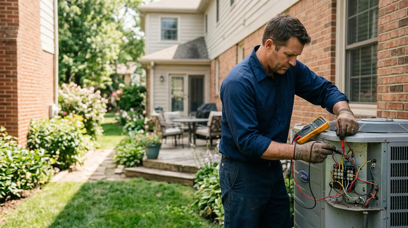 HVAC technician working near Monument Beach, MA